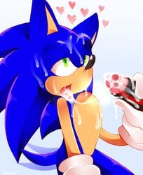 anthro bodily_fluids cum cum_on_tongue eulipotyphlan furry gay genital_fluids heart hedgehog hi_res jayaero male male/male mammal penis shadow_the_hedgehog sonadow sonic_(series) sonic_the_hedgehog tongue