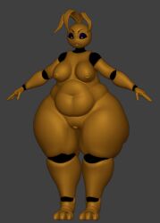 toy chica (fnaf) from five nights at freddy's by justminkov