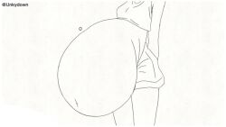 animated animation belly_bulge belly_sounds big_belly blush bounce bouncing_belly gurgle simple_animation small_breasts squeezing tagme unkydown video vore vore_belly