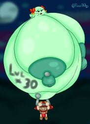 1boy 1female 1girls 1male ball_with_boobs ball_with_hyper_features boo_(mario) breasts_bigger_than_body bulge casual_exposure casual_nudity dangling floating flying ghost ghost_girl hanging_on huge_belly huge_breasts hyper hyper_belly hyper_breasts hyper_nipples hyper_pregnancy in_the_air in_the_sky lady_bow mario_(series) mario_bros massive_belly massive_breasts night nintendo oc paper_mario paper_mario_(2000) phony863_(artist) pierced_belly_button pierced_nipples piercing piercings piercings_on_nipples pregnant_female super_mario_bros.