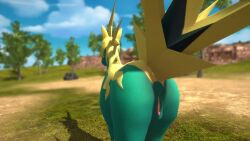 16:9 3d_(artwork) 3d_animation 4k absurd_res animal_genitalia animal_vulva animated anus ass clitoral_winking clitoris digital_media_(artwork) equid equine equine_anus equine_genitalia equine_vulva female feral fur genitals green_body green_fur hi_res high_framerate horse looking_at_viewer looking_back mammal pal_(species) palworld pocketpair puffy_anus raised_tail short_playtime solo sound sound_effects tagme tail tail_anus univolt video vulva walking weadra_(artist) widescreen