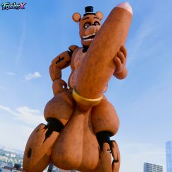 2026 3d_(artwork) accessory animatronic anthro artist_logo ass balls bear big_balls big_butt big_penis bodily_fluids bow_tie brown_body brown_fur building bus city cityscape clothed clothed_male clothing cloud cock_ring cock_vore colored commercial_vehicle day digital_media_(artwork) exhibitionism five_nights_at_freddy's five_nights_at_freddy's_2 foreskin freddy_(fnaf) frooberx fur genitals happy hat headgear headwear huge_balls huge_cock human hyper hyper_balls hyper_genitalia hyper_penis imminent_vore jewelry light logo looking_at_another looking_pleasured machine macro male mammal nude nude_macro nude_male outside penile penis penis_accessory penis_jewelry public public_nudity robot scottgames seductive sky skyscape skyscraper solo spacebaron_(modeler) store sunlight teeth thick_thighs tongue vehicle vein veiny_penis vore widescreen withered_freddy withered_freddy_(fnaf)