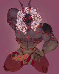 alternate_version_available buff circuit_the_robot cock_out crimestamp glowing_eyes leaking_precum penis red_eyes robot robot_male solo_male underwear wink winking