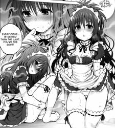 blush maid panties tatsuhiko to_love-ru to_love-ru_darkness yuuki_mikan