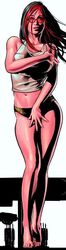 black_hair breasts covering_breasts covering_crotch curvy female female_only glasses human legs light-skinned_female light_skin lips long_hair marvel marvel_comics mature_female mike_deodato_jr. multicolored_hair navel panties rain_beredo red_glasses red_hair s.h.i.e.l.d. solo_female thick_thighs thighs two-tone_hair underwear_only victoria_hand voluptuous white_background