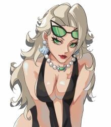 big_breasts black_cat_(marvel) black_cat_(marvel_rivals) breasts cleavage jefflink marvel marvel_rivals summer swimsuit