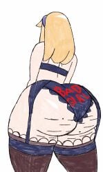1girls 2d 2d_animation animated animated_gif ass ass_shake big_ass big_butt blonde_hair bra clothing deucetryart fat_ass female female_only garter_belt garter_straps huge_ass human human_only large_ass light-skinned_female light_skin lingerie long_hair mammal maria_robotnik panties solo solo_female solo_focus sonic_(series) sonic_the_hedgehog_(series) thick thick_ass thick_thighs thighhighs thighs twerk twerking wide_hips writing_on_panties