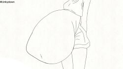 animated animation belly_bulge belly_sounds big_belly blush bounce bouncing_belly gurgle simple_animation small_breasts squeezing tagme unkydown video vore vore_belly