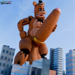 2026 3d_(artwork) accessory animatronic anthro artist_logo ass balls bear big_balls big_butt big_penis bodily_fluids bow_tie brown_body brown_fur building bus city cityscape clothed clothed_male clothing cloud cock_ring cock_vore colored commercial_vehicle day digital_media_(artwork) exhibitionism five_nights_at_freddy's five_nights_at_freddy's_2 foreskin freddy_(fnaf) frooberx fur genitals happy hat headgear headwear huge_balls huge_cock human hyper hyper_balls hyper_genitalia hyper_penis imminent_vore jewelry light logo looking_at_another looking_pleasured machine macro male mammal nude nude_macro nude_male outside penile penis penis_accessory penis_jewelry public public_nudity robot scottgames seductive sky skyscape skyscraper solo spacebaron_(modeler) store sunlight teeth thick_thighs tongue vehicle vein veiny_penis vore widescreen withered_freddy withered_freddy_(fnaf)