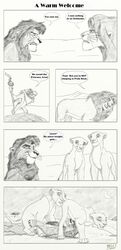 disney feline female female_focus feral feral_on_feral fur furry furry_only kiara kovu lion lioness male male_focus mammal monochrome nala penis simba the_lion_king the_lion_king_ii:_simba's_pride
