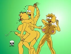 bart_simpson blood female huge_breasts human lisa_simpson maggie_simpson male the_fear the_simpsons violence what yellow_body z