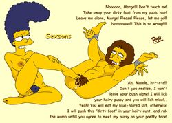 darth_ross female female_only human marge_simpson maude_flanders multiple_girls tagme the_simpsons yuri