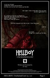 comic dark_horse hellboy hellboy_(series) male_only red_skin soto text yaoi