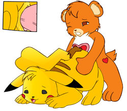 care_bear color crossover female feral fur insertion interspecies male nintendo nude penis pikachu pokemon pussy sex tagme tenderheart_bear vaginal_penetration vulva