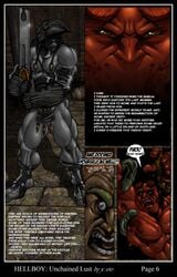 comic dark_horse hellboy hellboy_(series) male male_only nude red_skin soto text yaoi