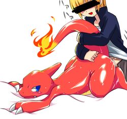 censored charmeleon male/ambiguous nintendo pokémon_(species) pokemon pokemon_(species) pokephilia tagme wkar