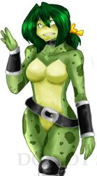 anthro battletoads confused curvy frog green_hair rareware rule_63 zitz_(battletoads)