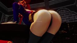 1girls 3d animated ass ass_shake big_ass breasts cleavage clothing dragon_quest dragon_quest_viii female female_only huge_cock jessica_albert kishi medium_breasts no_sound panties pigtails stockings tagme thick_thighs video wide_hips