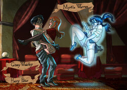1boy 2girls abrosiis areolae balls bottomless clothing divination_classroom ghost ginny_weasley glasses harry_james_potter harry_potter long_hair moaning_myrtle nipples penis pussy red_hair school_uniform shirt_lift skirt sleeves_rolled_up standing_sex tagme thighhighs twintails vagina vaginal_penetration vaginal_sex voyeur