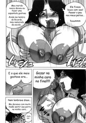 anal anus ass breasts chubby comic comic_sans cum cum_inside doomcomic fat fat_mons hairy huge_ass incest large_breasts large_penis milf monochrome mother mother_and_son paizuri penguindou penis portuguese portuguese_text precum pussy text thick_thighs wide_hips