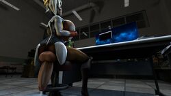 1futa 3d backboob blizzard_entertainment breast_hold breast_squeeze cock-tail cum ejaculation futa_only futanari huge_breasts huge_cock intersex large_testicles looking_back mercy overwatch thick_thighs zccblp