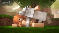 1animal 1boy 1girls 3d amber_green_(slipperyt) animated bestiality big_breasts big_butt blush blushing canine day deep_penetration erect erect_penis erection female female_on_feral green_eyes horny_female humanoid interspecies knot long_hair male mine-imator minecraft missionary missionary_position nude orange_hair outside pale_wolf_(minecraft) penetration sex slipperyt sound stomach_bulge straight tagme vaginal vaginal_insertion vaginal_penetration vaginal_sex video webm wolf wolf_(minecraft) zoophilia