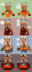 1girls 2019 age_progression aged_up ahsoka_tano alien alien_girl alien_humanoid alternate_breast_size anakin_skywalker apprentice areolae arm_sleeves athletic bare_arms bare_shoulders between_breasts big_breasts big_lips bimbo bimbofication biting_lip blue_eyes bodysuit breast_crush breast_expansion breasts breasts_out bubble_tea bubble_tea_challenge busty caught caught_in_the_act choker cleavage cleavage_cutout clone_wars clothing comic corruption corset curvaceous curvy dark_ahsoka dark_side dialogue disney drink drinking enormous_breasts erect_nipples evolution eyelashes eyeshadow ezra_bridger face_markings female female_focus female_only fingerless_arm_sleeves fingerless_gloves fit fit_female funny grown_up hourglass_figure huge_breasts humanoid humor jedi jedi_master jedi_padawan joke large_breasts licking_lips lipstick long_fingernails lucasfilm mascara master mature_female medium_breasts meme nail_polish navel nipple_bulge nipple_piercing nipples offscreen_character orange_body orange_eyes orange_skin overflowing_breasts panels petite pierced_nipples piercing pinup pose posing puffy_nipples punk seductive seductive_look seductive_smile shirt_lift shocked shocked_expression shocked_eyes shy sith sith_lord skin_tight sleeveless slim_waist small_breasts solo source_request speech_bubble star_wars star_wars_rebels student surprised talking_to_viewer tapioca_challenge teacher teenager text the_clone_wars:_season_four the_clone_wars:_season_one the_clone_wars:_season_three the_clone_wars:_season_two the_force thick_lips tied_hair togruta train transformation transformation_sequence turtleneck upsydedowne wet young