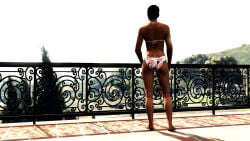 3d 3dcg absurd_res absurd_resolution alternate_outfit ass ass_focus bare_shoulders barefoot bikini black_hair_female deja_(remyras) female_only flower_bikini flower_print flower_print_bikini game_cg grand_theft_auto grand_theft_auto_online gta_online_female_character highres oblivious_sexualization remyras rockstar_editor short_hair solo_female source_request unbothered