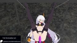 1girls 3d admiralgooner animated ball_gag bondage chains dildo feet female female_only gag helpless honkai_(series) honkai_impact_3rd kiana_kaslana kiana_kaslana_(herrscher_of_the_void) legs_up machine machine_bondage mp4 patreon restrained sex_machine sex_toy solo sound stockings tagme unique_eyes video voice_acted white_hair yellow_eyes