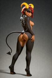 1girls ai_generated anthro_female brown_fur canid curved_horns dog_girl female generation_2_pokemon hellhound horns houndoom morganna_(scorpianpp) original_character pokemon pokemon_(species) red_eyes red_hair scorpianpp self_upload stable_diffusion