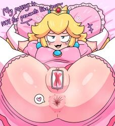 princess peach from mario (series) by surjang