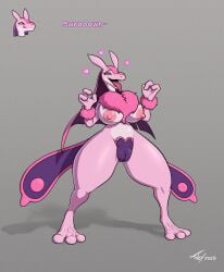 2025 3_fingers 3_toes anthro areola arm_tuft aroused bedroom_eyes big_areola big_breasts big_nipples biped breasts camel_toe clitoris_outline curvy_figure digitigrade erect_nipples expression_avatar feet female fingers full-length_portrait grey_background hair heart_eyes heart_symbol hi_res hourglass_figure huge_thighs lovander maebari mostly_nude narrowed_eyes neck_tuft nipples open_mouth open_smile pal_(species) palworld pink_areola pink_body pink_hair pink_nipples plump_camel_toe pocketpair portrait reptile scalie seductive simple_background small_waist smile solo standing text thick_thighs three-quarter_view toby_art toes tongue tongue_out tuft wide_hips wrist_tuft