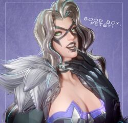 1girls 2026 3d 3d_(artwork) big_breasts black_cat_(marvel) black_cat_(marvel_rivals) black_lipstick bodysuit breasts bursting_breasts choker claws collar domino_mask eyemask felicia_hardy female green_eyes high_resolution highres huge_breasts large_breasts light-skin light-skinned_female light_skin marvel marvel_comics marvel_rivals mask masked masked_female massive_breasts seductive seductive_look skin_tight spider-man_(series) thick_breasts tight_clothes tight_clothing voluptuous voluptuous_female white_fur white_hair wingsoffrdm
