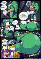 bbm big_breasts breasts cleavage furry huge_breasts inflation jet_the_hawk moobs overweight sega sonic_(series) sonic_the_hedgehog_(series) storm_the_albatross tagme thick_thighs wave_the_swallow weight_gain wide_hips