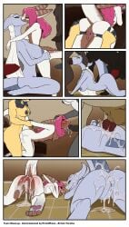 absurd_res big_breasts black_hair black_sclera bodily_fluids breasts brown_body brown_fur butt butt_grab canid canine cock comic cum cum_from_penis cum_in_ass cum_in_hair cum_in_vagina cum_inside cum_on_back cum_on_face cum_on_ground cum_on_horn cum_on_tail draako dragon dragon_penis fellatio female female/female fenavi_montaro fennec_fox feretta fox from_behind_position from_front_position fur gangbang genital_fluids genitals grey_body grey_skin group group_sex gynomorph gynomorph/female hair hand_on_butt hi_res horn intersex intersex/female kissing knot leaking_cum mammal mating_press meeka_rose mis'alia multi_breast mythological_canine mythological_creature mythological_scalie mythology nyo_la_nixan_(character) oral oral_penetration penetration penile penis pink_eyes pink_hair raised_tail rear_view scalie sex silver_skin size_difference spitroast spread_vulva spreading tail true_fox vaginal vaginal_fluids vaginal_penetration vulva werecanid werecanine werecreature werewolf white_body white_fur white_hair white_skin yellow_body yellow_eyes yellow_fur