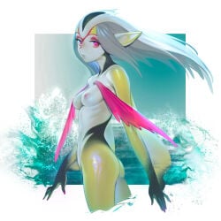1girls alternate_version_available artist_name artist_request ass black_skin blue_hair blue_submarine_no._6 breasts breasts_out completely_nude completely_nude_female elf_ears female female_only fins fish_girl fish_humanoid humanoid long_hair looking_at_viewer marine marine_humanoid medium_breasts mermaid monster monster_girl montblanc9 mutio nipples nude nude_female pink_nipples pointy_ears red_eyes ribcage ribs shiny_hair shiny_skin shiny_thighs skinny skinny_female uninterested wet_skin white_skin yellow_skin