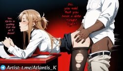 1girls 2025 2025s age_difference ai_assisted ai_generated armpits artist_logo artist_name artist_signature artist_upload asuna_(sao) atlantis_k blush boss_and_employee breasts breasts_out cheating cheating_(relationship) cheating_female cheating_girlfriend choker hi_res high-angle_view high_quality high_resolution highres hips horny horny_female legs light-skinned_female light_skin looking_at_viewer netorare nipples office_clothing office_lady official_alternate_costume outfit pale_skin pantyhose pencil_skirt seductive shirt shirt_open skinny small_waist submissive_female sword_art_online sword_art_online:_alicization teasing teenage_girl teenager thick_eyebrows thick_lips thighs watermark yuuki_asuna