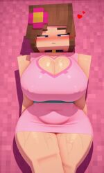 big_breasts big_ass ai_generated xoma4ek jenny_belle_(slipperyt) fapcraft minecraft