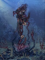 alien anthozoan anthro aquatic cnidarian deadfingers diving_mask female fish helpless hi_res imminent_death imminent_sex mask nipple_fetish nipple_play nipple_slip panicking paws sea sea_anemone seabed sex solo spikes stinger subnautica subnautica_below_zero tentacle_sex tentacles underwater unknown_worlds_entertainment water wetsuit