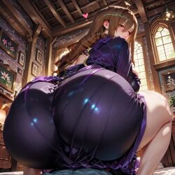 1boy 1girls ai_generated ass asshole big_breasts body breast_grab breasts breasts_out duo family farm female house huge_ass konosuba light-skinned_female light-skinned_male little_boy little_penis male milf milf-master milf_body milfs mommy night penis_in_pussy pussy wiz_(konosuba)