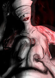 big_breasts breasts female hat headgear human humanoid lips monster neotheorism nurse nurse_(silent_hill) open_clothes paizuri pale_skin partial_male penis sex silent_hill solo_focus