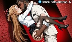1girls 2025 2025s age_difference ai_assisted ai_generated armpits artist_logo artist_name artist_signature artist_upload asuna_(sao) atlantis_k blush boss_and_employee breasts breasts_out cheating cheating_(relationship) cheating_female cheating_girlfriend choker dark-skinned_male hi_res high-angle_view high_quality high_resolution highres hips horny horny_female legs light-skinned_female light_skin looking_at_viewer netorare nipples office_clothing office_lady official_alternate_costume outfit pale_skin pantyhose pencil_skirt seductive shirt shirt_open skinny small_waist submissive_female sword_art_online sword_art_online:_alicization teasing teenage_girl teenager thick_eyebrows thick_lips thighs watermark yuuki_asuna