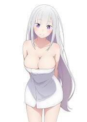 emilia (re:zero) from re:zero kara hajimeru isekai seikatsu by coro fae