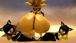 3d ai ai_assisted ass_expansion big_ass big_butt blaze_the_cat butt_expansion face_in_ass facesitting fart fart_cloud fart_fetish farting farting_in_face huge_ass huge_butt hyper_ass singing sonic_(series) tangle_the_lemur twerking video voretube