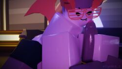 2boys 3d 69 69_position boombox_(phighting) character_request cock_ring dim_lighting gay glasses horn horns mischievous_look mischievous_smile penis phighting ring_on_horn roblox roblox_game robloxian tagme tongue_out valk_(phighting) vyndix wings