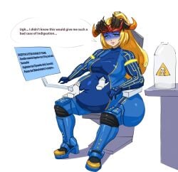 batrachotoxin bel_(beltorchika12) belly_grab belly_rub beltorchika12 big_ass big_butt big_butt_(female) blonde_female blonde_hair blue_bodysuit blue_eyes bodysuit consuming_poison discomfort disembodied_hands female female_focus full_stomach headpiece indigestion inflation ingesting_poison large_ass large_stomach neurotoxin object_vore ponytail ponytail_(hair) prominent_tummy sequence sitting sitting_on_chair skull_and_crossbones tagme_(artist) toxic uncomfortable uncomfortable_female upset upset_stomach