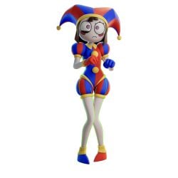 ai_assisted bikini bikini_bottom bikini_top brown_hair canon clothed clown clown_costume clown_girl disgusted_expression fortnite fortnite:_battle_royale gloves jester jester_costume jester_girl jester_hat jester_outfit multicolored_eyes pale pale-skin pale-skinned_female pale_skin pomni pomni_(the_amazing_digital_circus) slim slim_female slim_girl slim_waist the_amazing_digital_circus thin_female thin_legs thin_waist white_skin