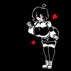 aged_up bending_over big_breasts breasts chara chara_(lovemaniac) chara_(undertale) female female_chara female_only heart hearts leaning leaning_forward looking_at_viewer love_maniac marimotya1919 pixel_(artwork) pixel_art smile smiling smug top_heavy undertale undertale_(series)