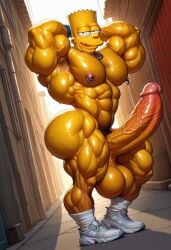 1boy abs aged_up ai_generated alley ass balls bara bart_simpson big_ass big_balls big_muscles big_pecs big_penis bigsmoulderdaddy bubble_butt chain_necklace civitai erection evening grin hot huge_ass looking_at_viewer male_focus muscle muscles muscular muscular_arms muscular_legs muscular_male necklace nipple_piercing nipples nude outdoors pecs penis pose pubic_hair sexy shoes short_hair smile smiling socks solo sweat sweaty testicles the_simpsons thick thick_ass thick_butt tongue veins veiny_penis wristband