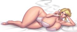 1girls absurdres breasts cigarette cleavage cool_world female female_only highres holli_would huge_breasts looking_at_viewer raidouzero smoking solo thick_thighs